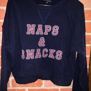 Naps & Snacks Cropped T-Shirt